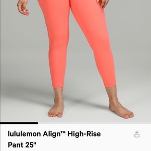 LULULEMON 25in align leggings